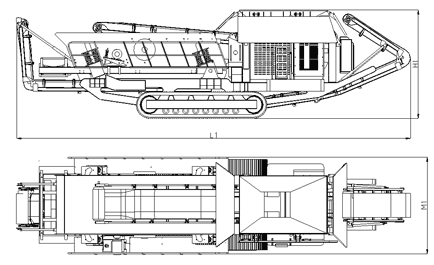 履帶式破碎站結構圖 履帶式破碎站結構圖